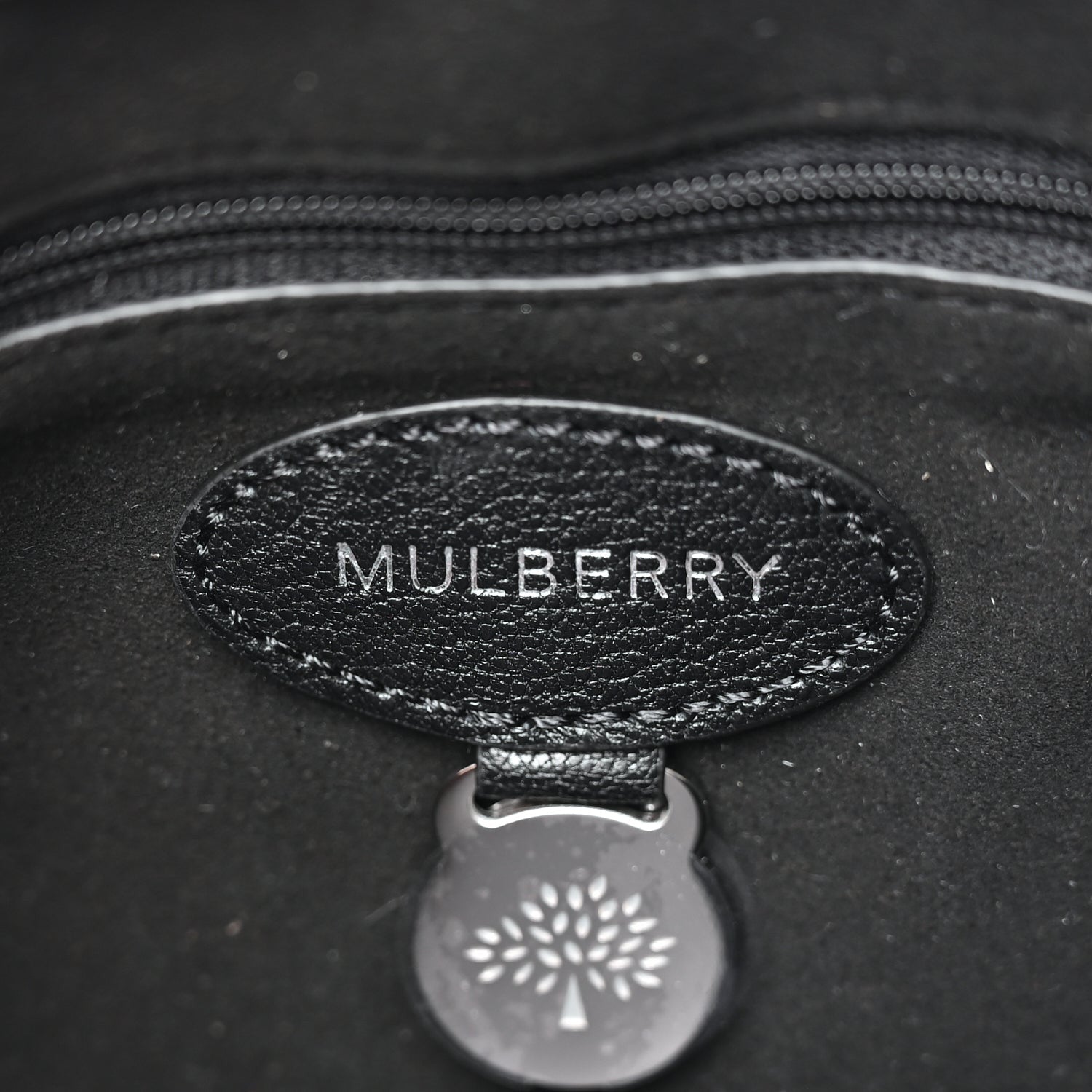 Mulberry Glossy Goatskin Small Lily Flap Black 5 of 11
