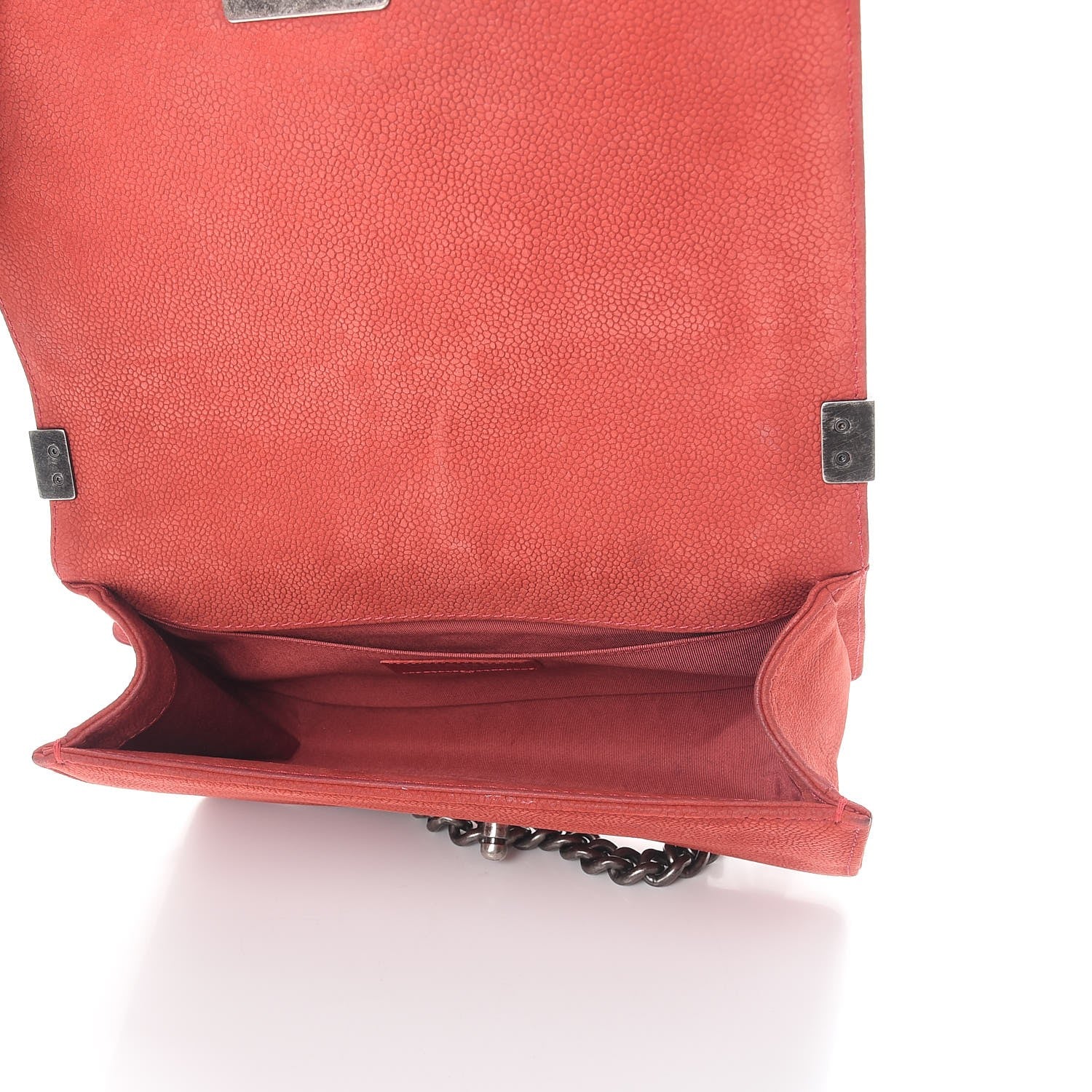 Chanel Iridescent Caviar Quilted Medium Boy Flap Red 5 of 13