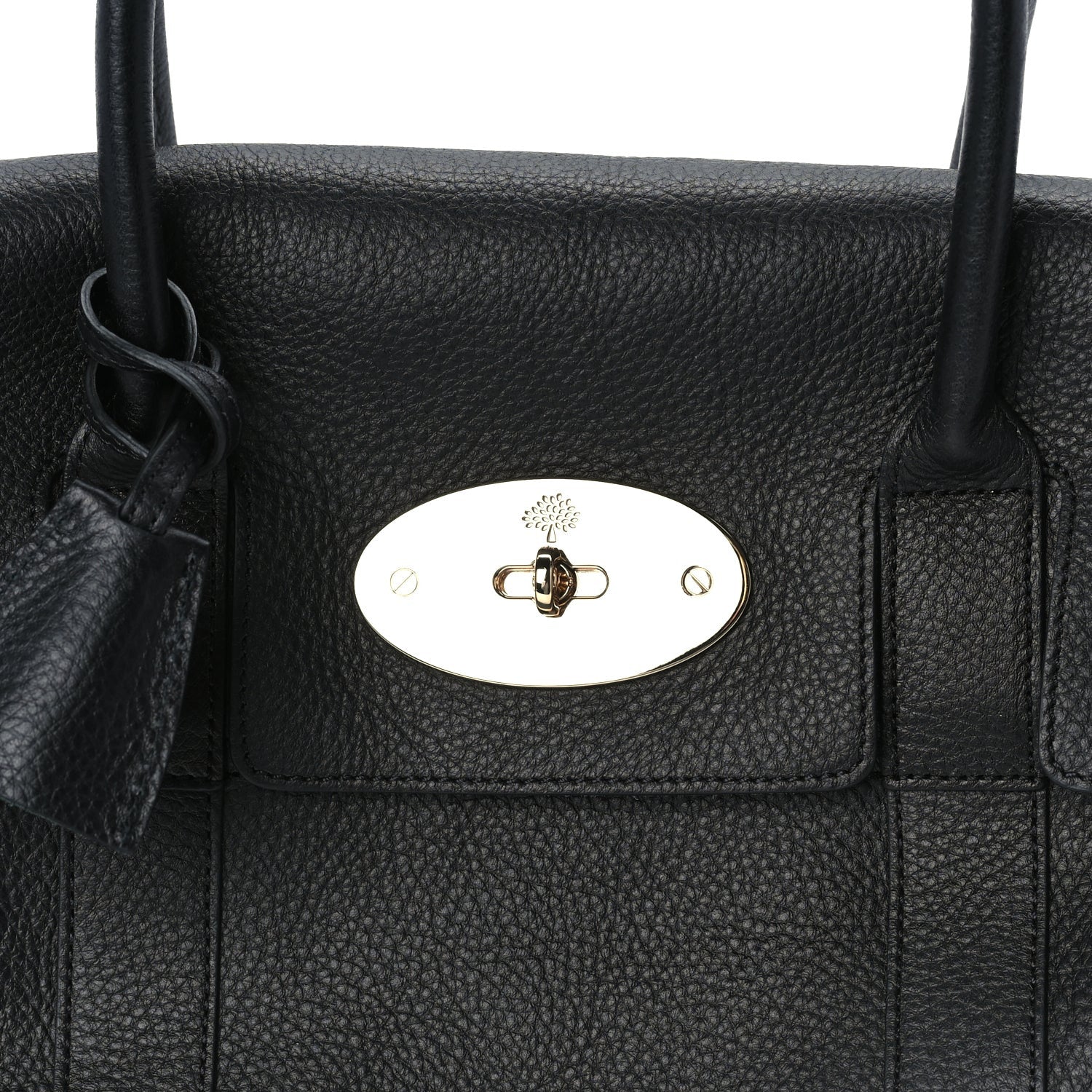 Mulberry Small Classic Grain Bayswater Black 6 of 8