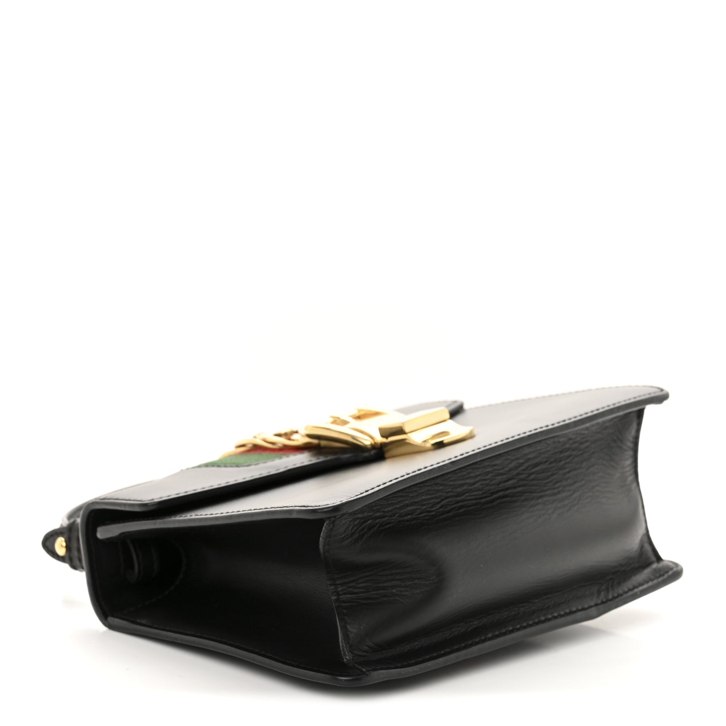 Calfskin Mini Sylvie Top Handle Bag Black