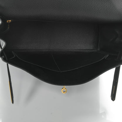 Hermes Togo Kelly Retourne 32 Black 7 of 24