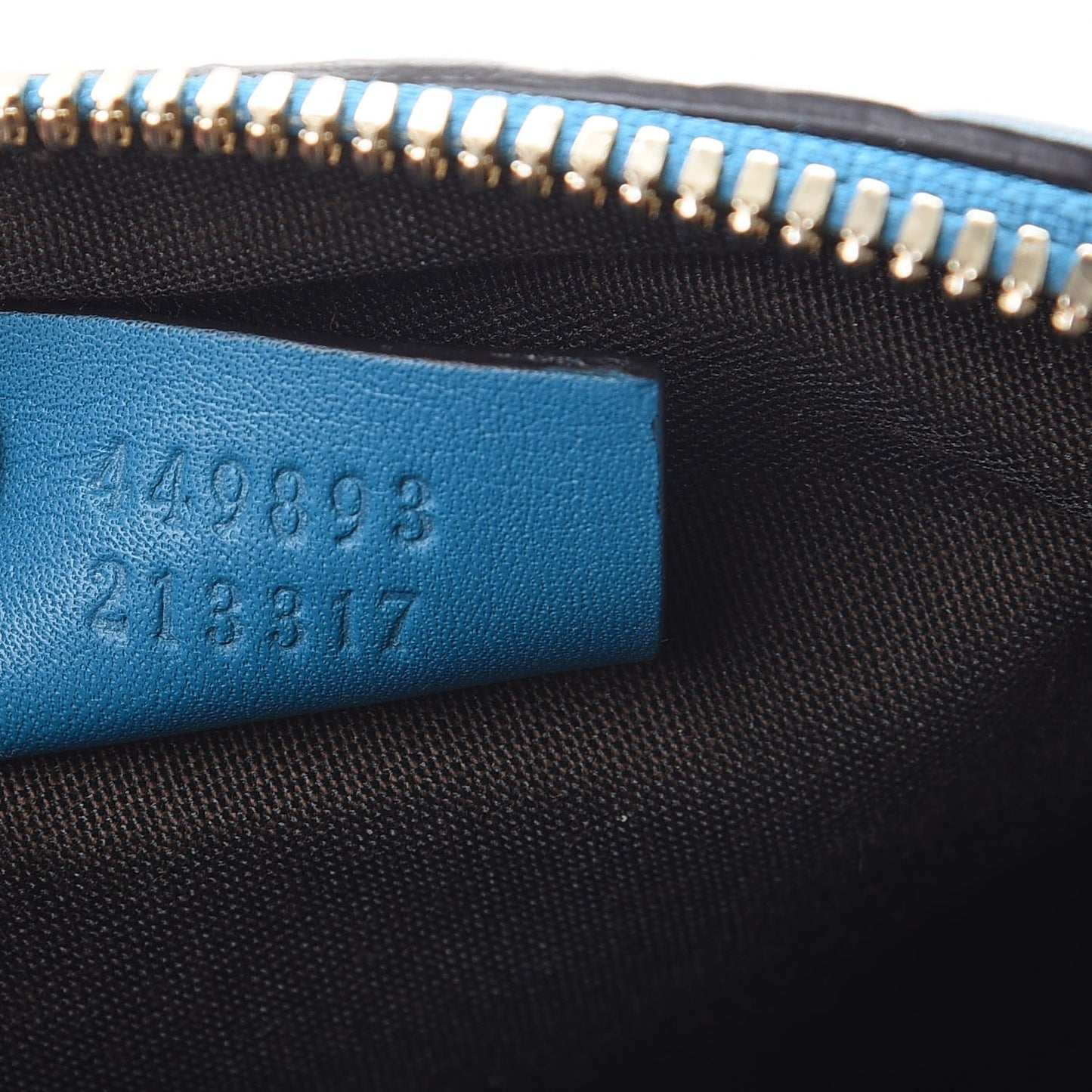 Microguccissima GG Cosmetic Case Deep Cobalt