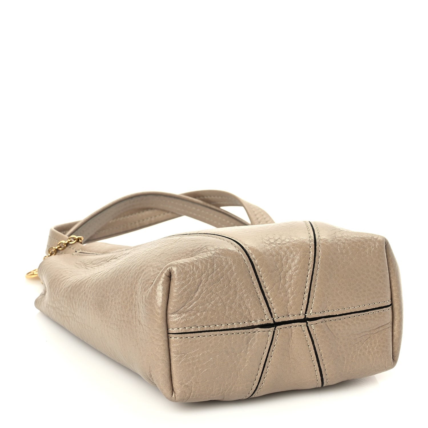 Chloe Grained Calfskin Small Spin Tote Boyish Brown 3 of 8