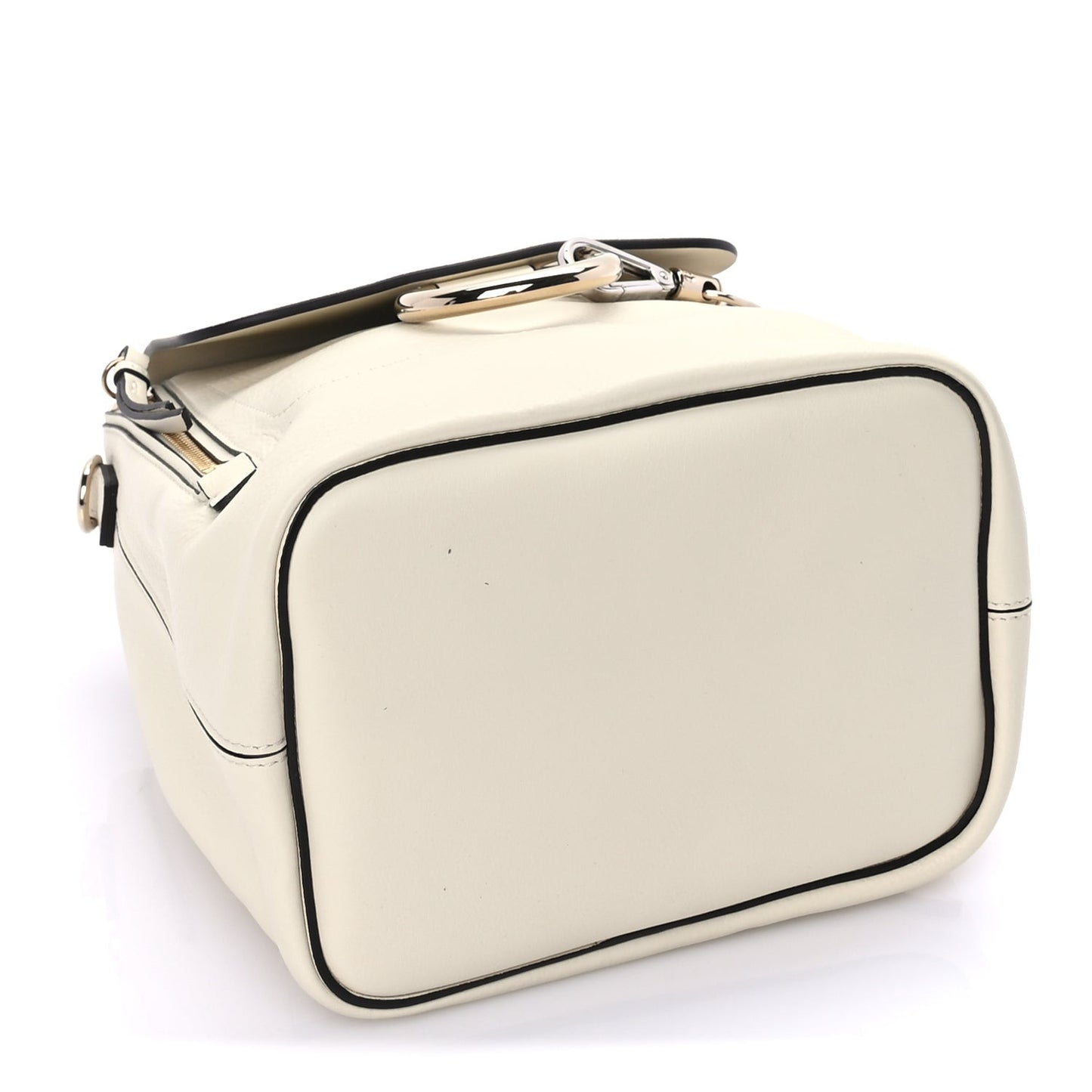 Suede Calfskin Small Faye Backpack  Off White