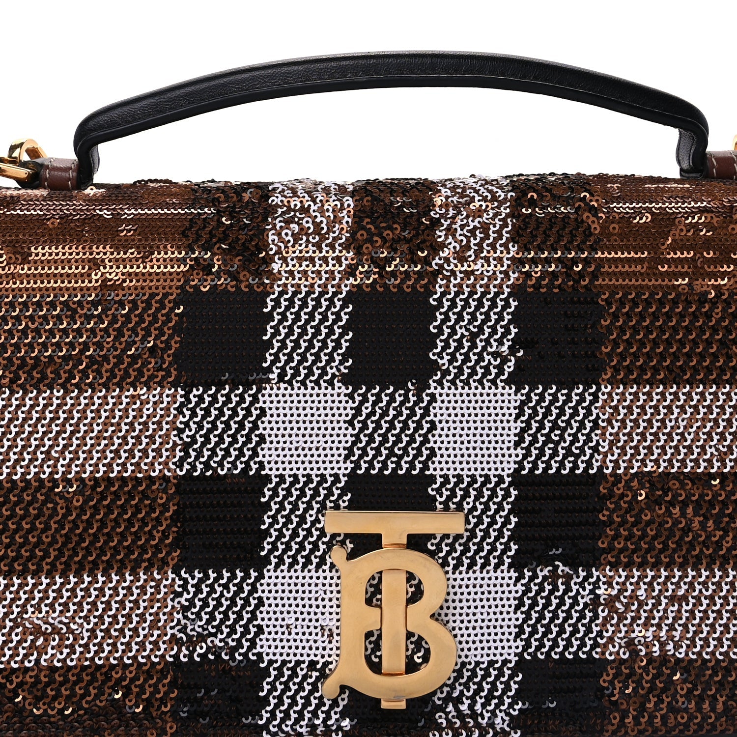Burberry Sequin Small Lola Bag  Dark Birch 6 of 8