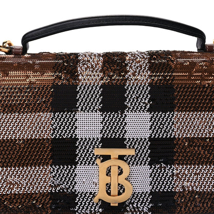 Burberry Sequin Small Lola Bag  Dark Birch 6 of 8