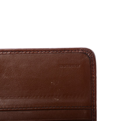 Burberry House Check Bridle Calfskin Penrose Continental Wallet Dark Tan 7 of 9