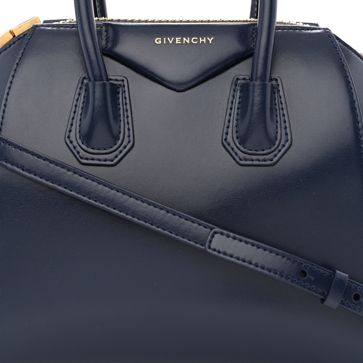 Givenchy Shiny Lord Calfskin Mini Antigona Navy 8 of 10