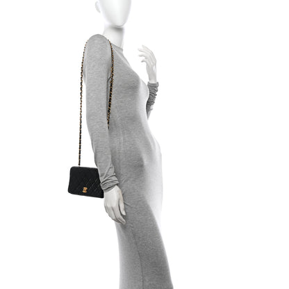 Chanel Lambskin Quilted Small Single Flap Black 2 of 12