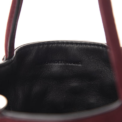 Alexander Wang Suede Studded Mini Roxy Bucket Bag Burgundy 8 of 10