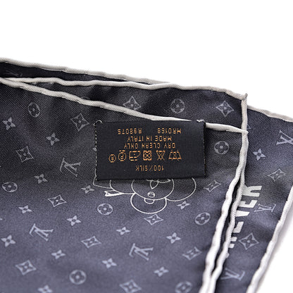 Louis Vuitton Silk Monogram Vivienne Pocket Square 3 of 3