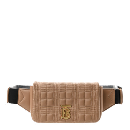 Burberry Lambskin Quilted Lola Belt Bag Camel 1 of 10