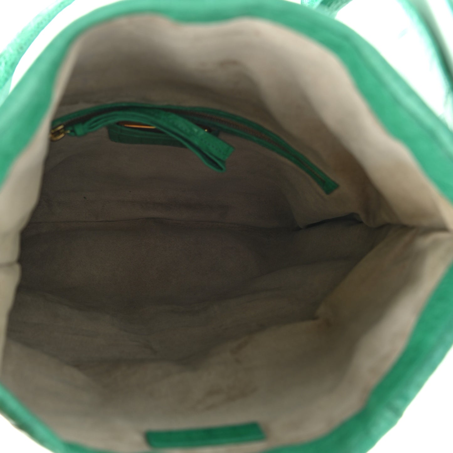 Crocodile Foldover Clutch Green