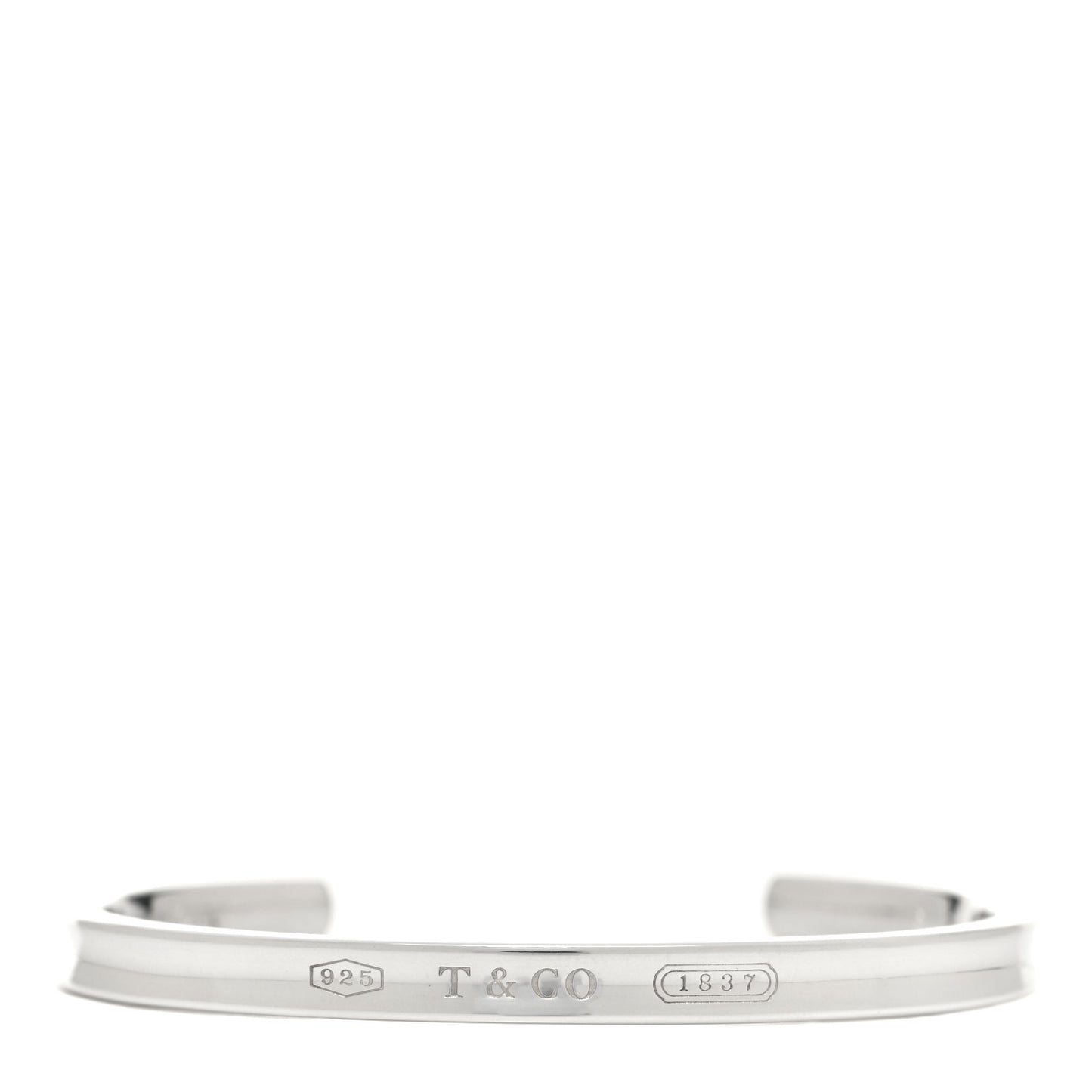 Sterling Silver Narrow 1837 Cuff Bracelet