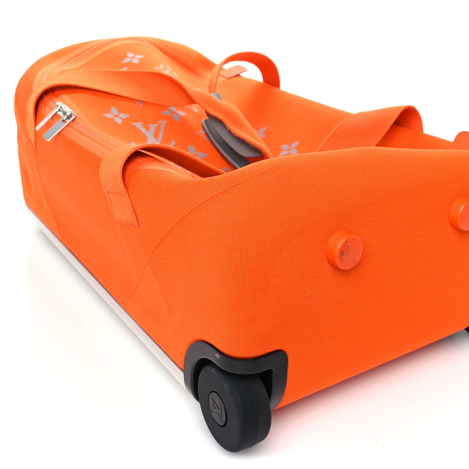 Louis Vuitton Knit Monogram Horizon Soft Duffle 55  Orange 7 of 8