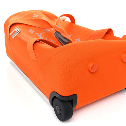 Louis Vuitton Knit Monogram Horizon Soft Duffle 55  Orange 7 of 8