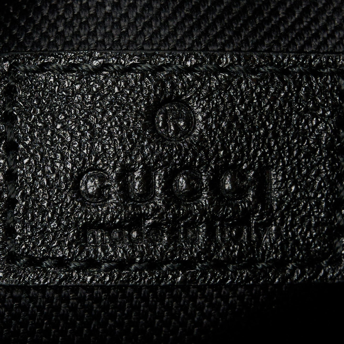 Sakai Be Green Calfskin Diagonal Stitched Mini Blondie Barrel Shoulder Bag Black