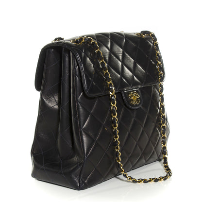 Chanel Lambskin Double Sided Flap Bag Navy 3 of 9