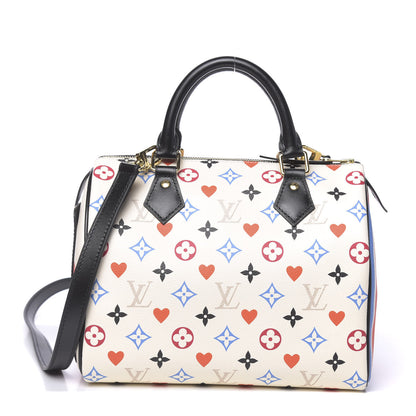 Louis Vuitton Game On Speedy Bandouliere 25 White 1 of 10
