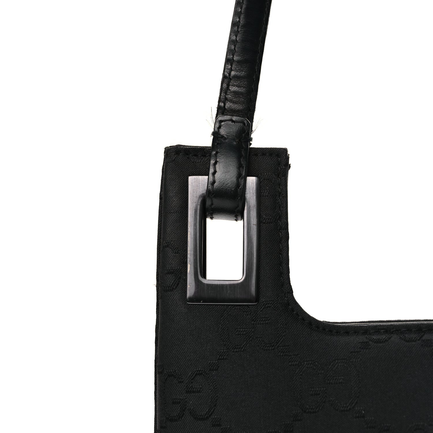 Gucci Nylon Monogram Shoulder Bag Black 11 of 11
