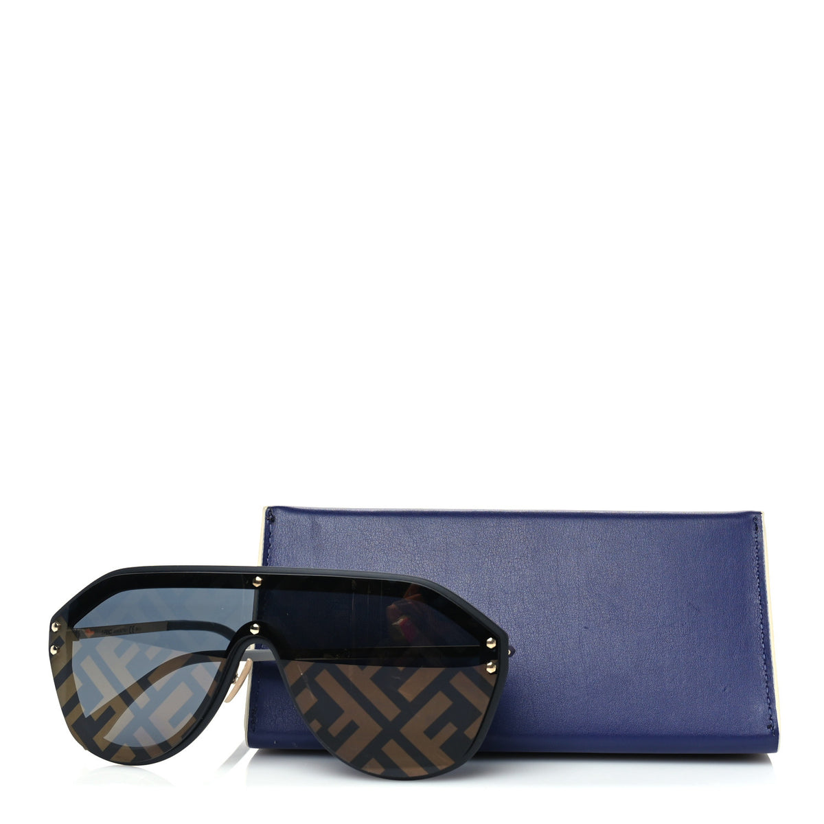Fendi FF Fabulous Shield Sunglasses FF M0039/G/S Brown 7 of 7