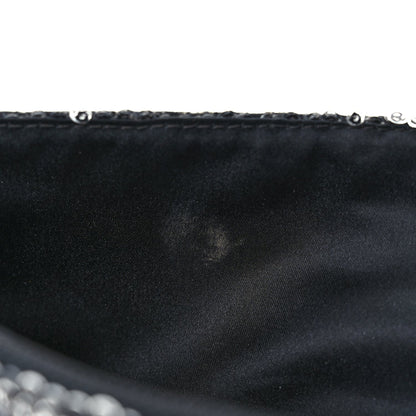 Chanel Sequin Medium Single Flap Dark Silver 16 of 17