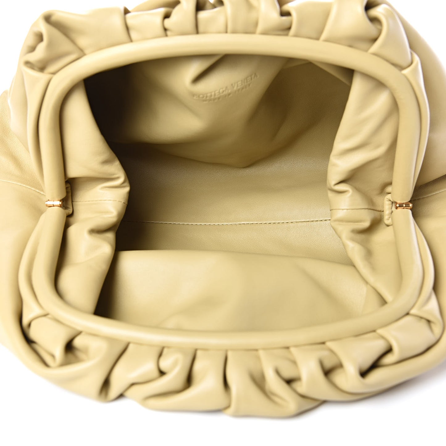 Smooth Butter Calf The Pouch Oversized Clutch Tapioca