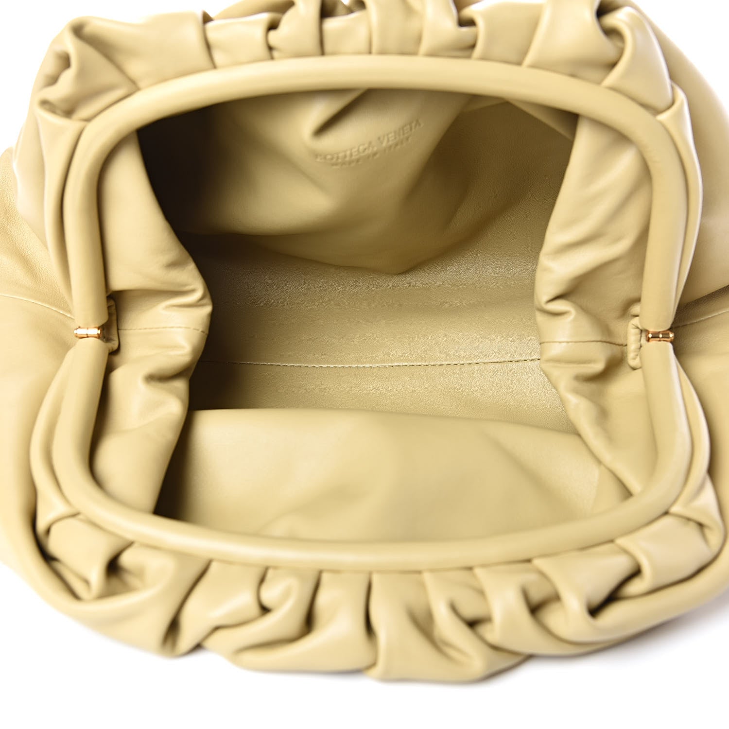 Bottega Veneta Smooth Butter Calf The Pouch Oversized Clutch Tapioca 5 of 9