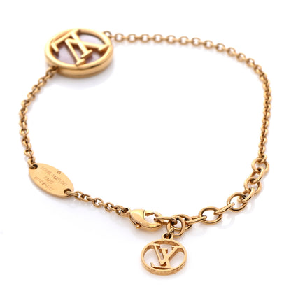 Louis Vuitton Gold L to V Pearlfection Bracelet 3 of 6