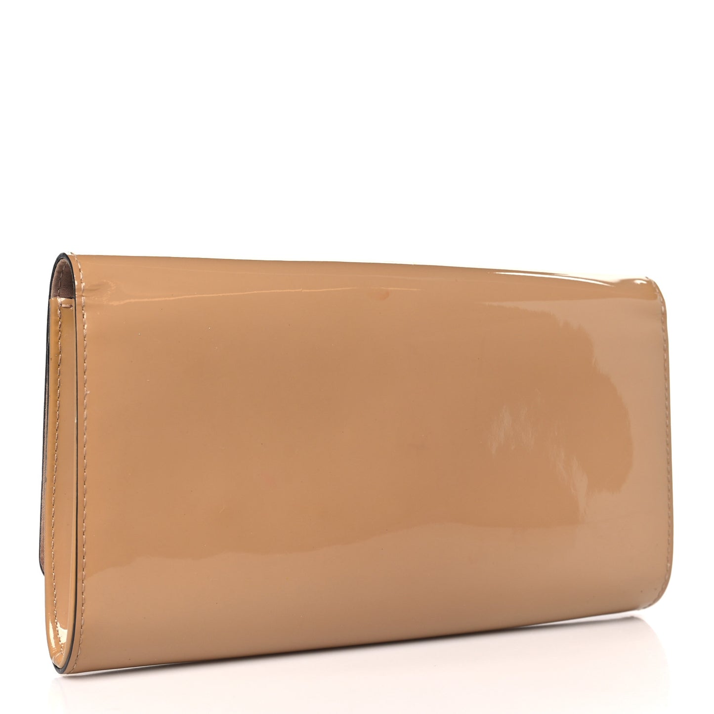Patent Louise Clutch Nude