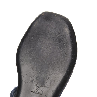 Louis Vuitton Denim Thong Sandals 38 Blue 14 of 16