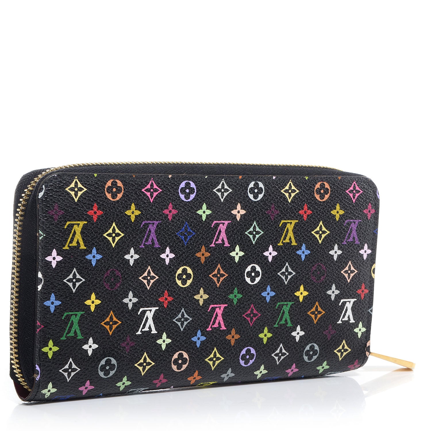 Louis Vuitton Monogram Multicolor Zippy Wallet Black Grenade 3 of 7