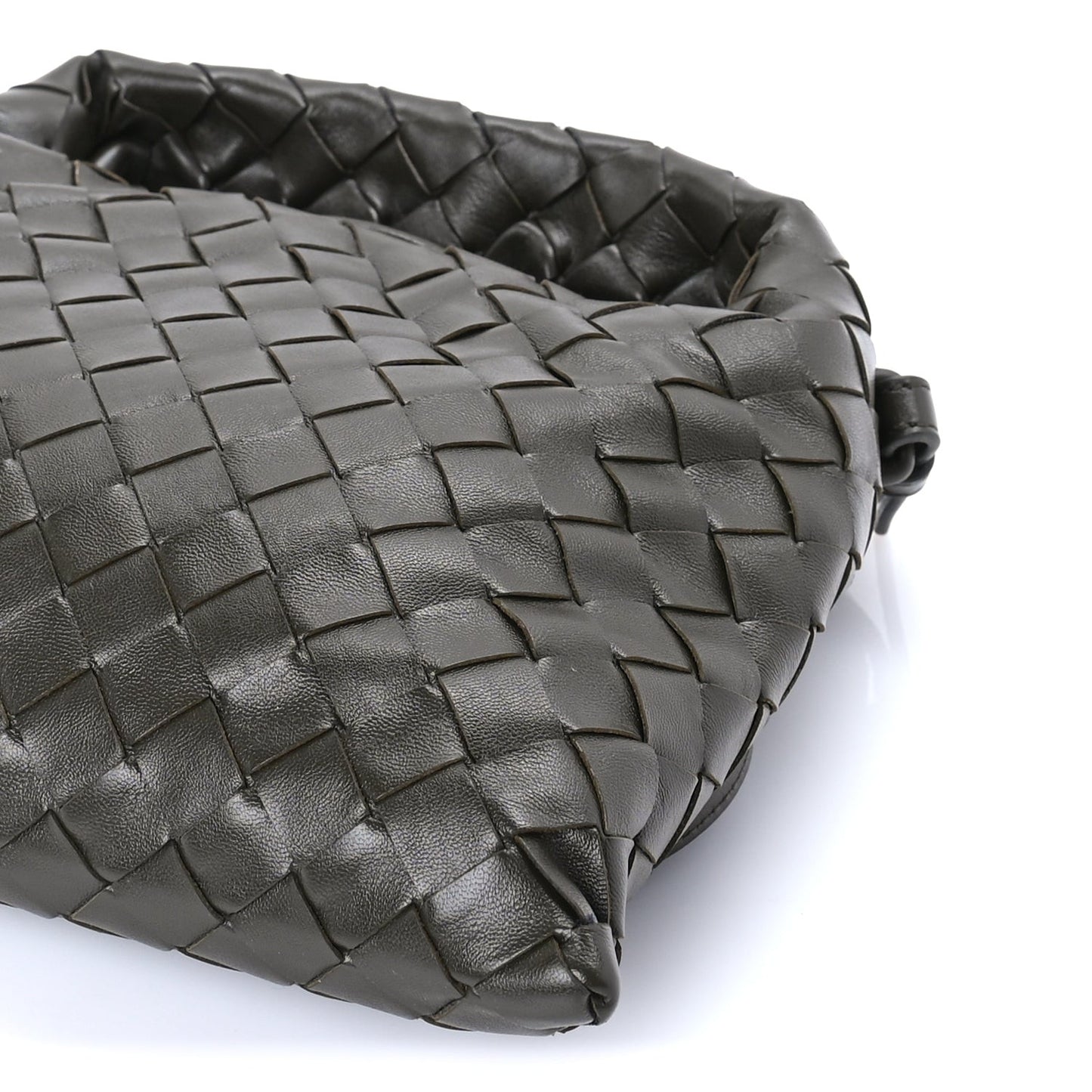 Calfskin Intrecciato Mini Hop Khaki