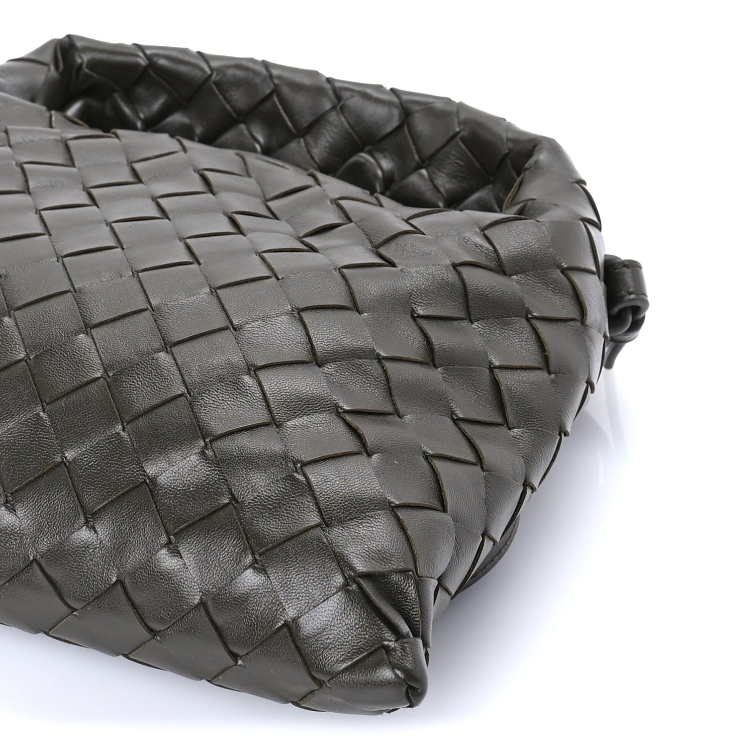 Bottega Veneta Calfskin Intrecciato Mini Hop Khaki 7 of 7
