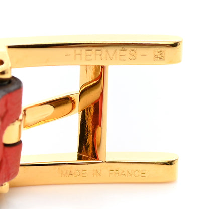 Hermes Swift Behapi Double Tour Bracelet S Anemone Capucine 6 of 7