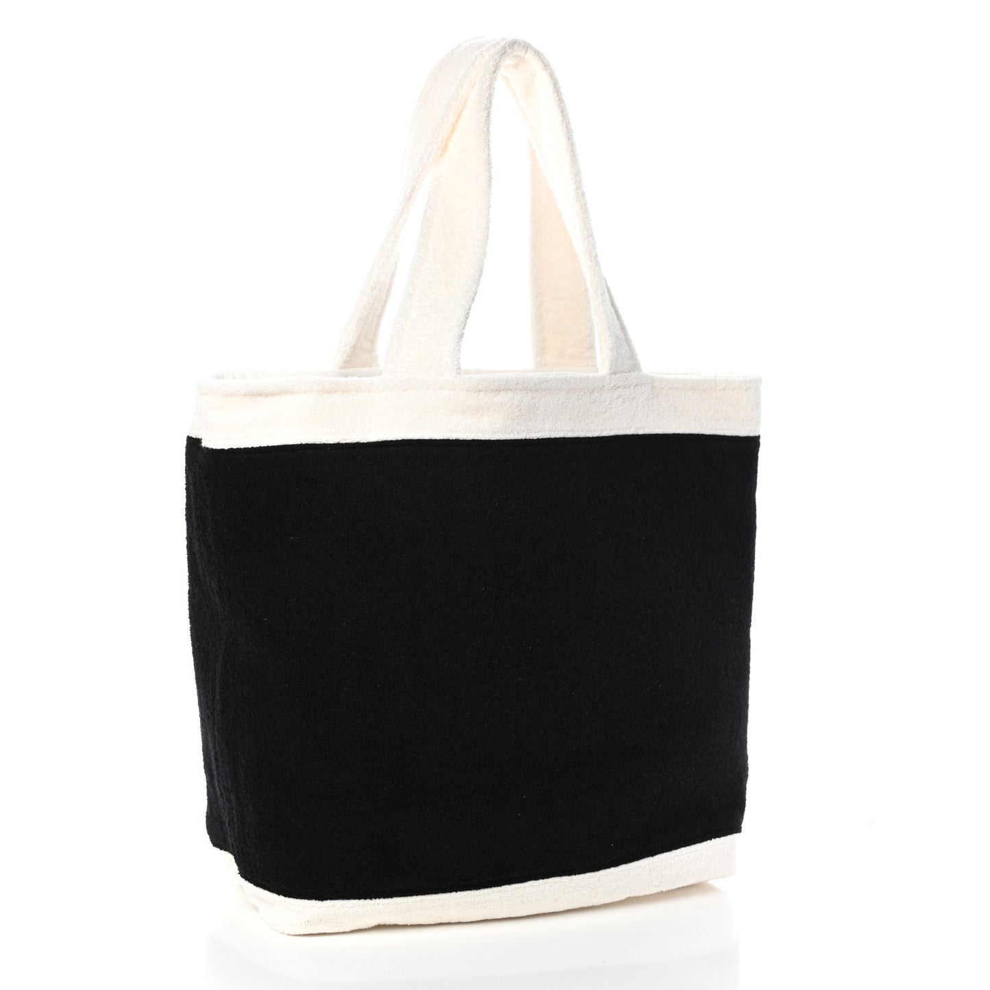 Terry Cotton CC Beach Tote Towel Set Black White