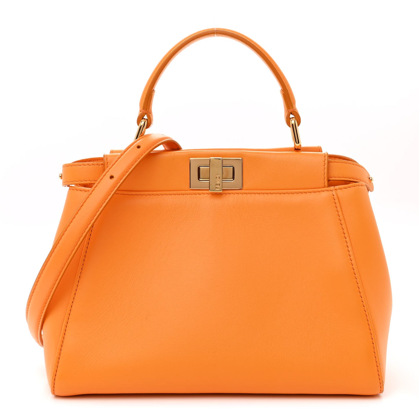 Nappa Mini Peekaboo Iconic Satchel Giallo Syrup