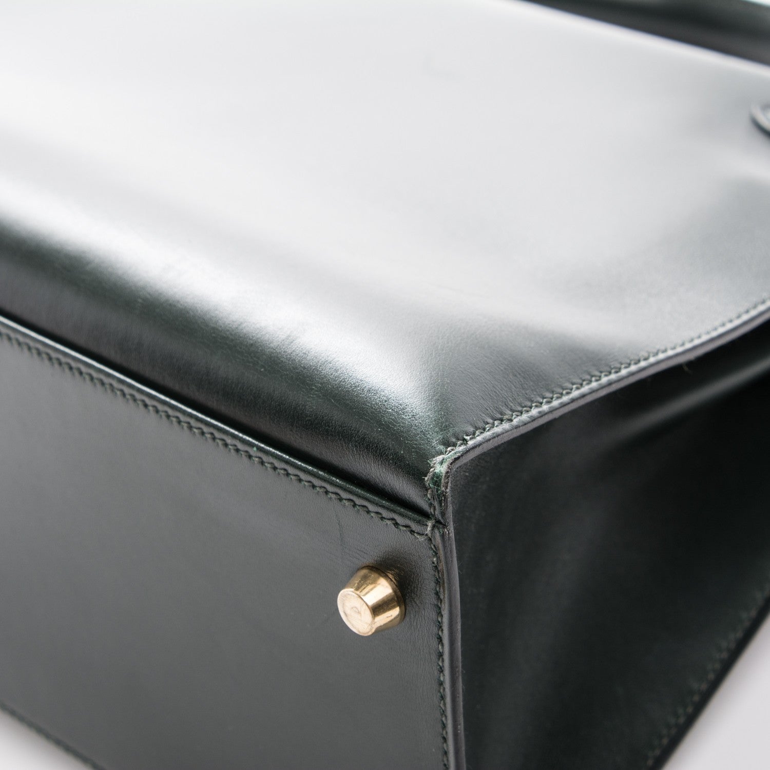 Hermes Box Kelly Sellier 32 Vert Fonce 10 of 17