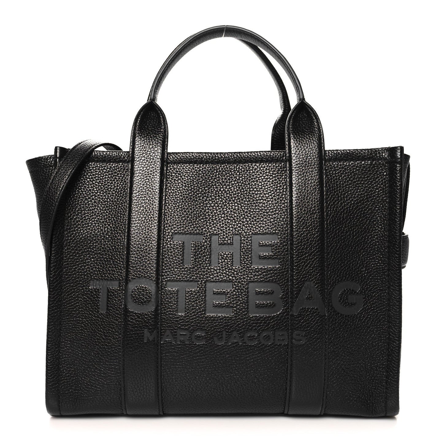 Grained Calfskin Medium The Tote Bag Black