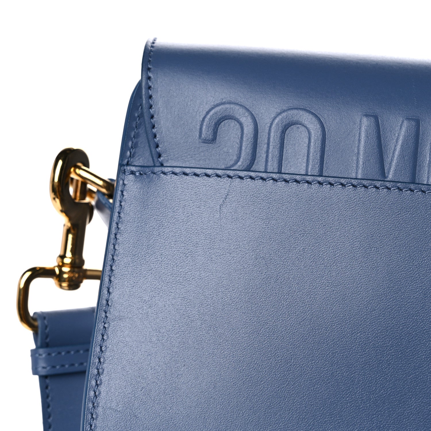 Christian Dior Box Calfskin Medium Bobby Flap Denim Blue 11 of 13