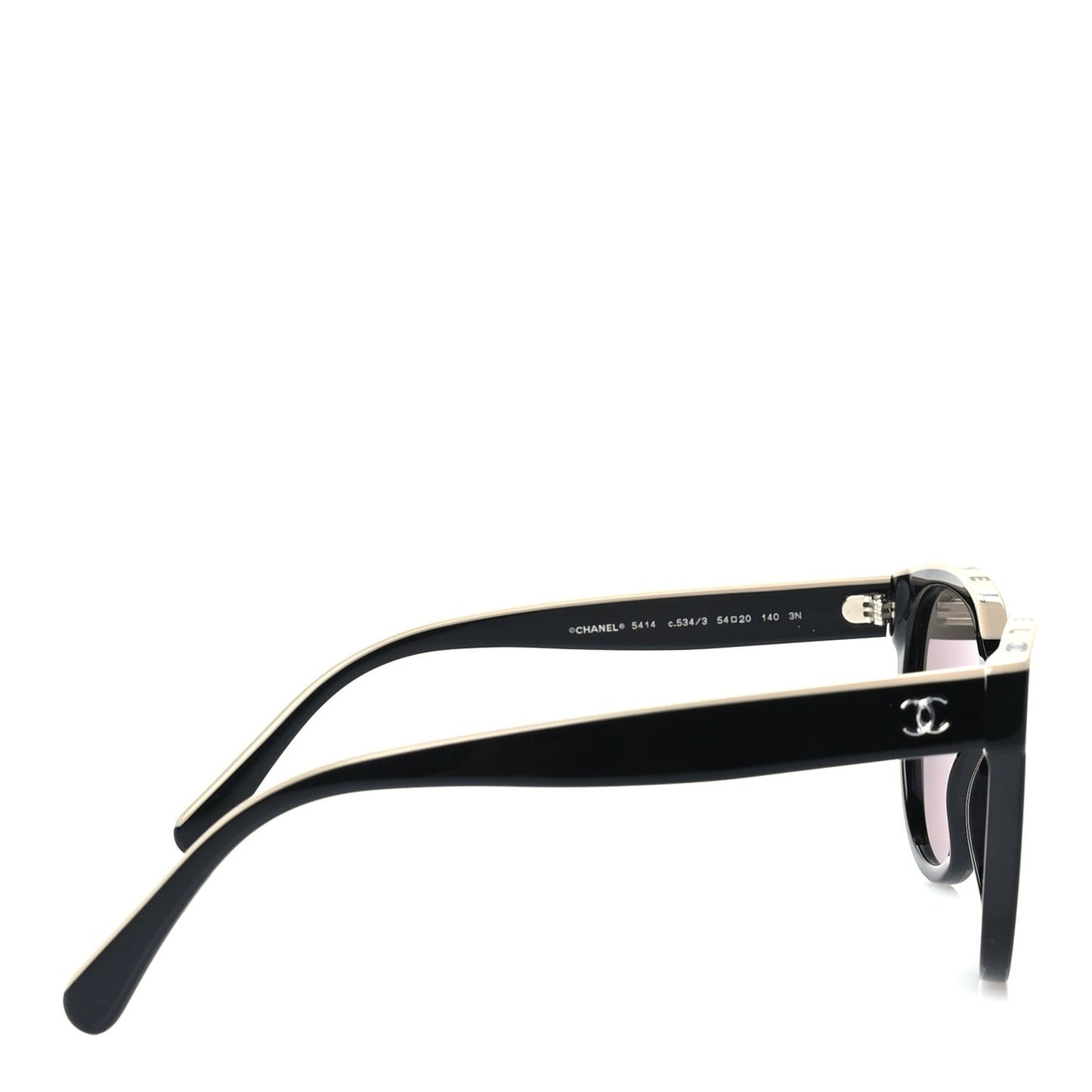 Acetate CC Butterfly Sunglasses 5414 Black Beige