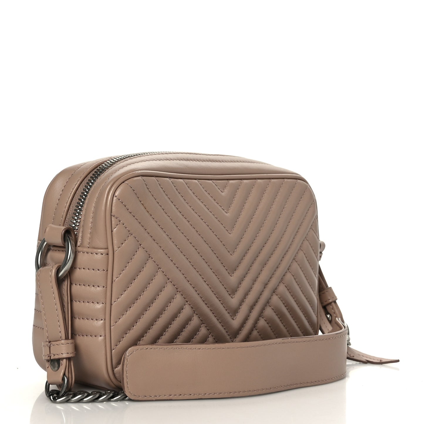 Soft Calfskin Impunture Diagramme Camera Bag Cipria