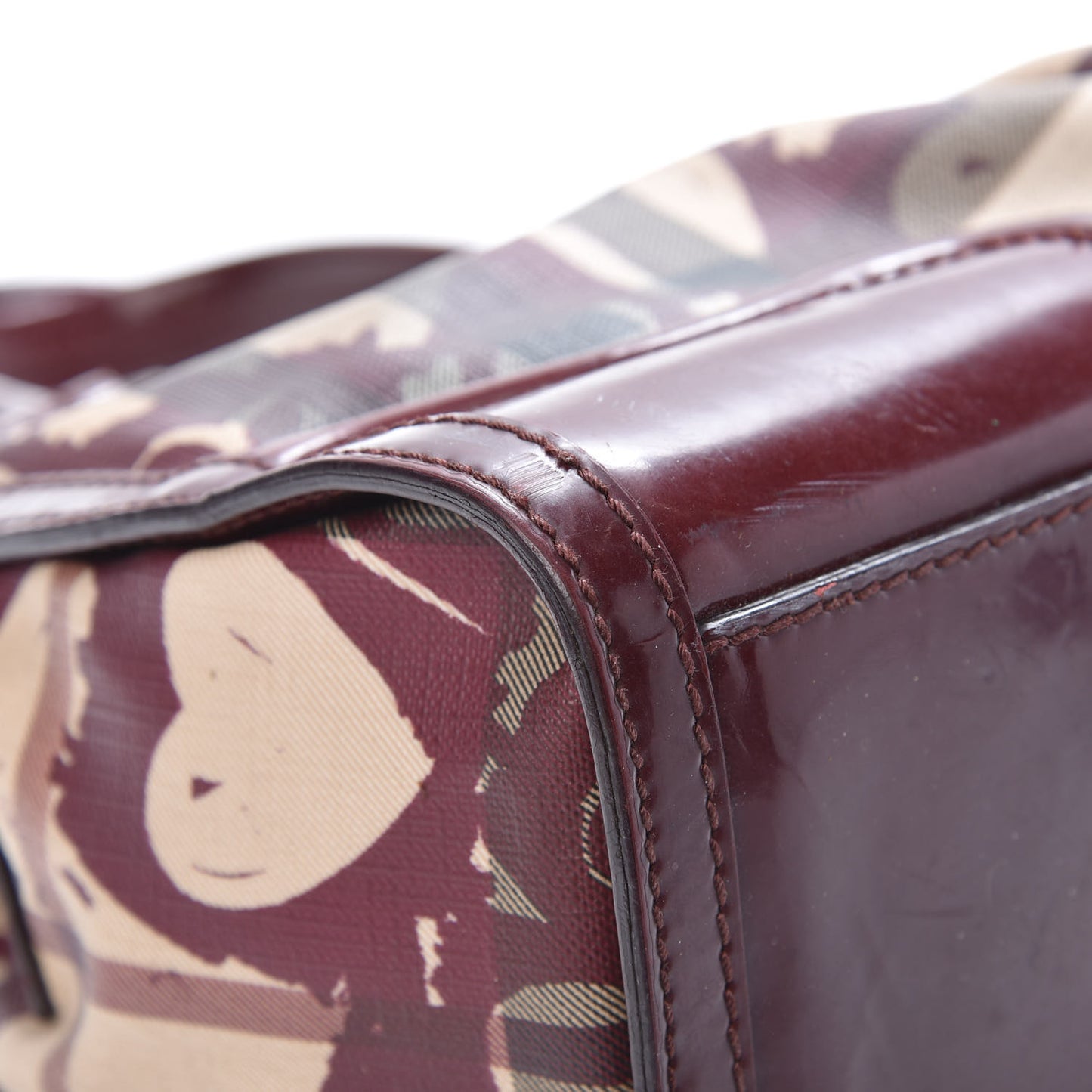 Nova Check Heart Print Pilgrim Satchel Berry