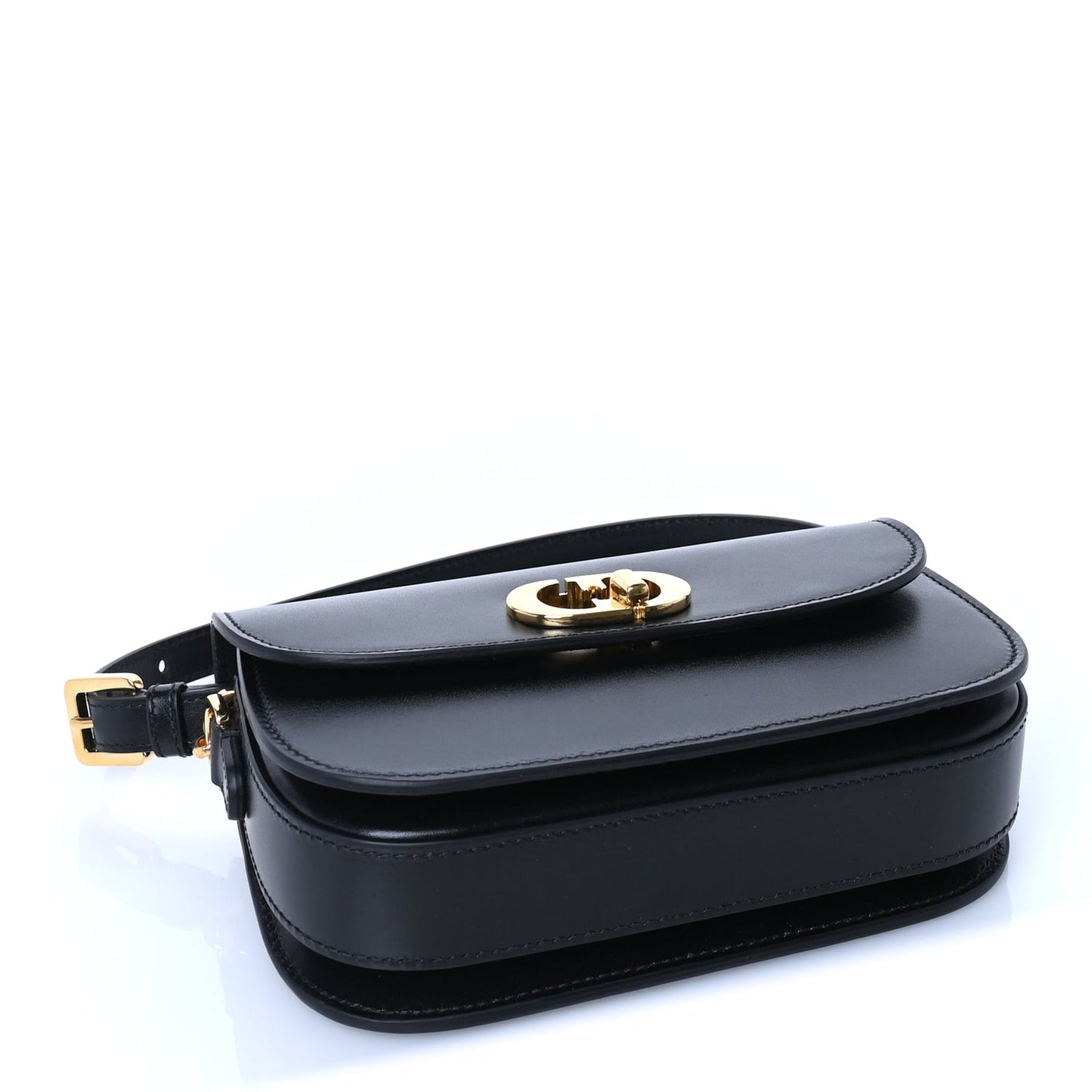 Box Calfskin 30 Montaigne Small Avenue Bag  Black