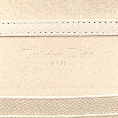 Christian Dior Grained Calfskin Saddle Chain Pouch Off White 6 of 14