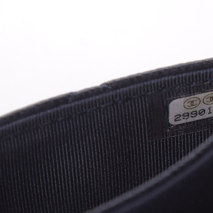 Chanel Caviar Quilted Flap Card Holder Wallet Navy Blue 10 of 12