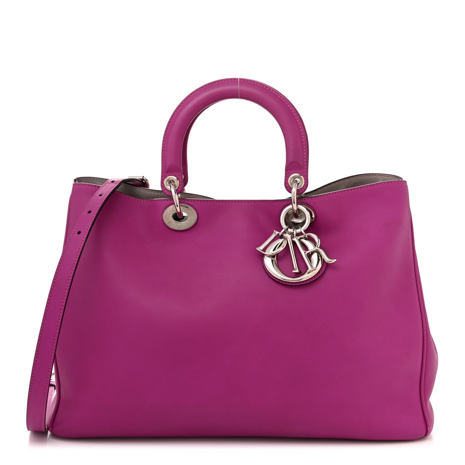 Christian Dior Calfskin Medium Diorissimo Bag Rose Sorbet 3 of 17