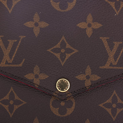 Louis Vuitton Monogram Pochette Felicie Chain Wallet Fuchsia 8 of 9