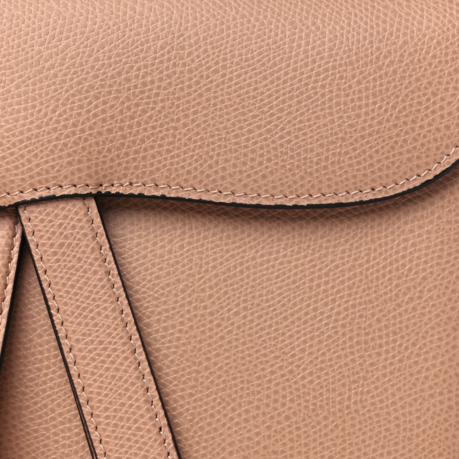 Christian Dior Grained Calfskin Saddle Clutch Fard 6 of 9