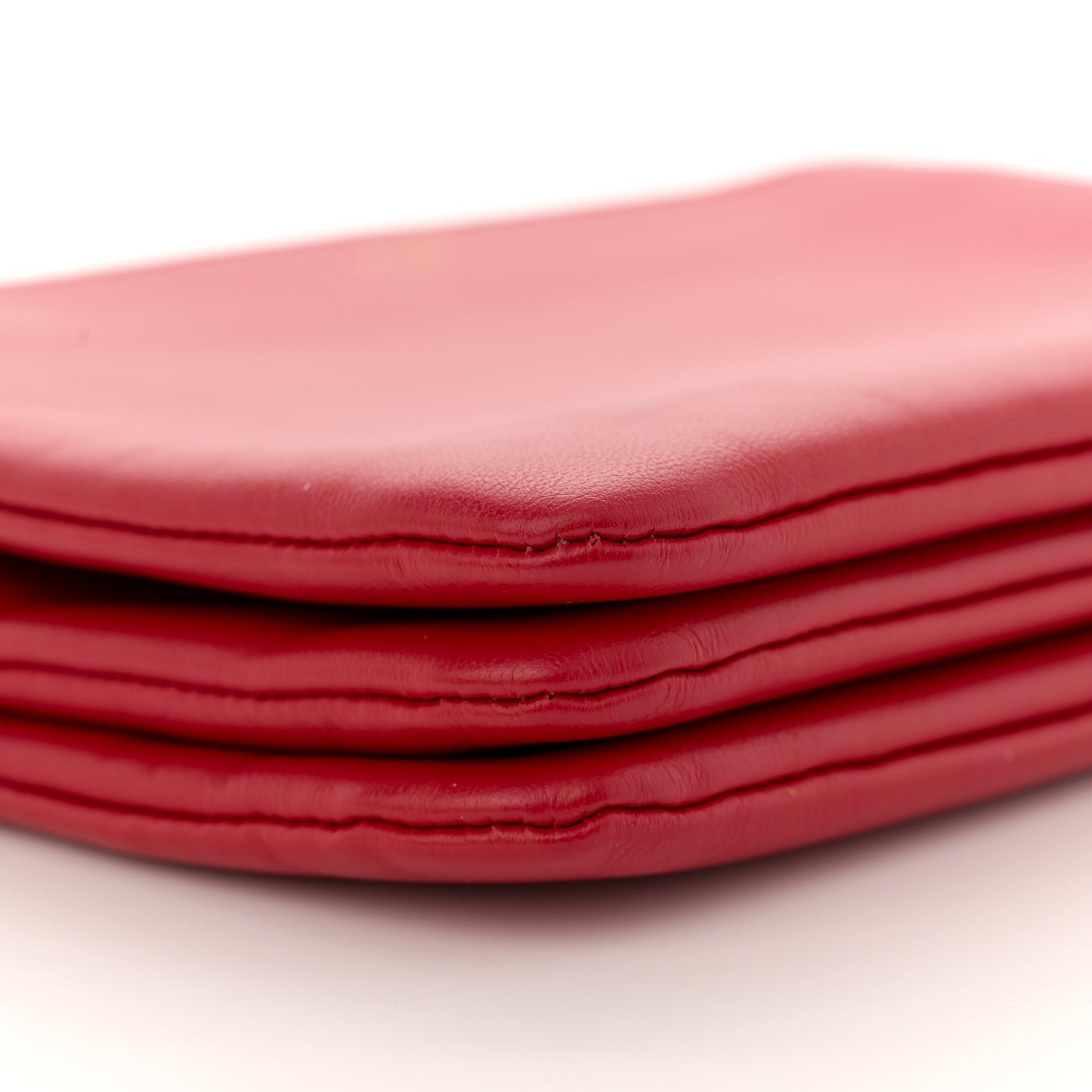 Lambskin Small Trio Crossbody Bag Red